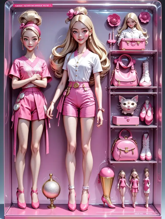 After: Portrait to Barbie Doll Style - AI Miniatur result