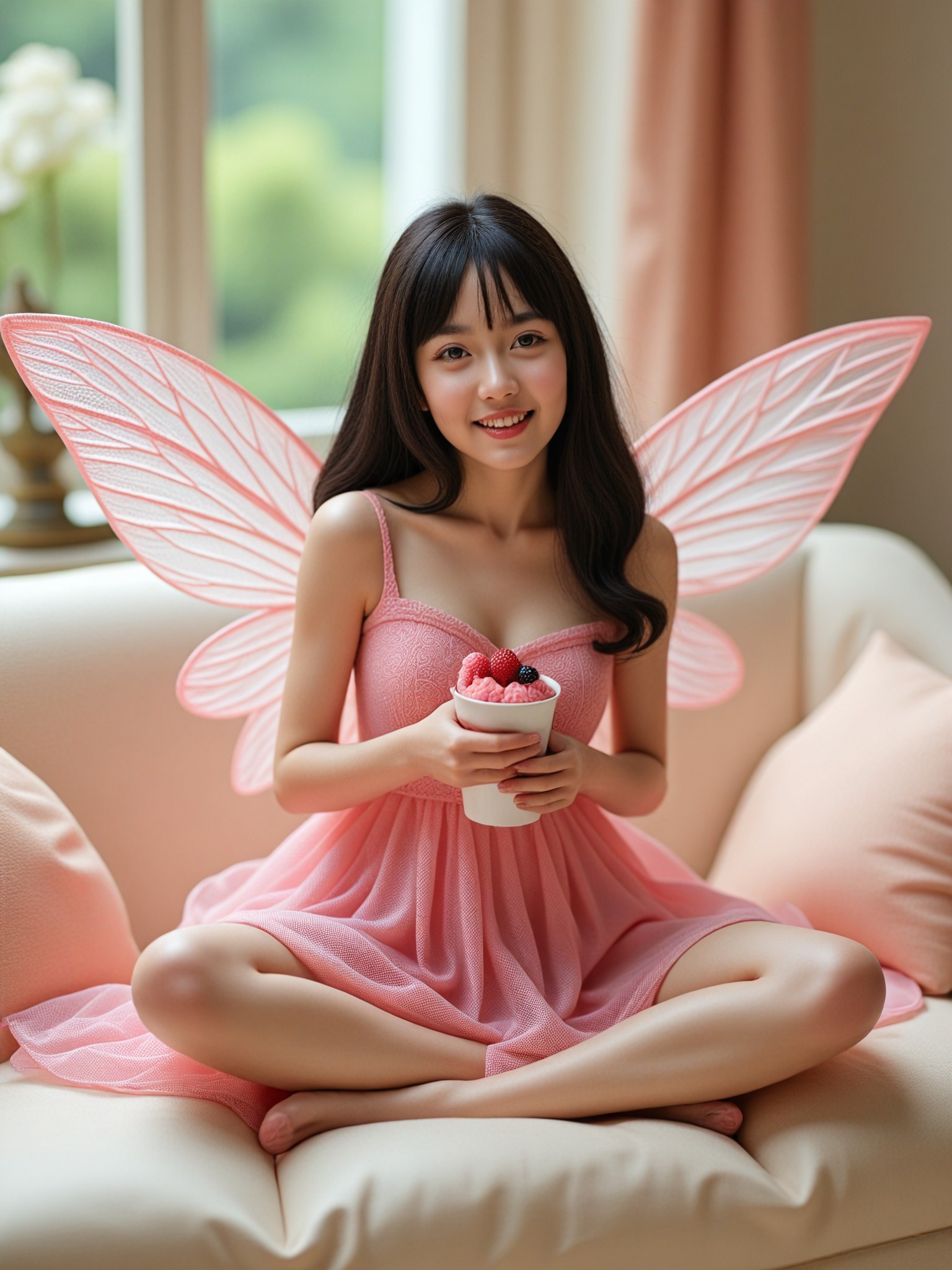 After: Portrait to Strawberry Fairy - AI Miniatur result